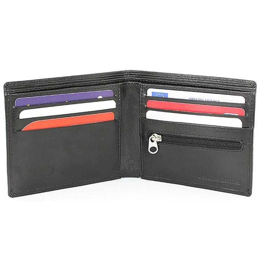 Personalised Gifts | Temptation Gifts Personalised Black Initials Wallet