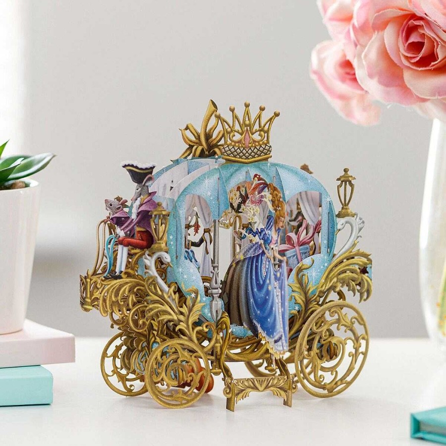 3D Cards | Me & McQ Me & Mcq 'Cinderella'S Carriage' 3D Greetings Card