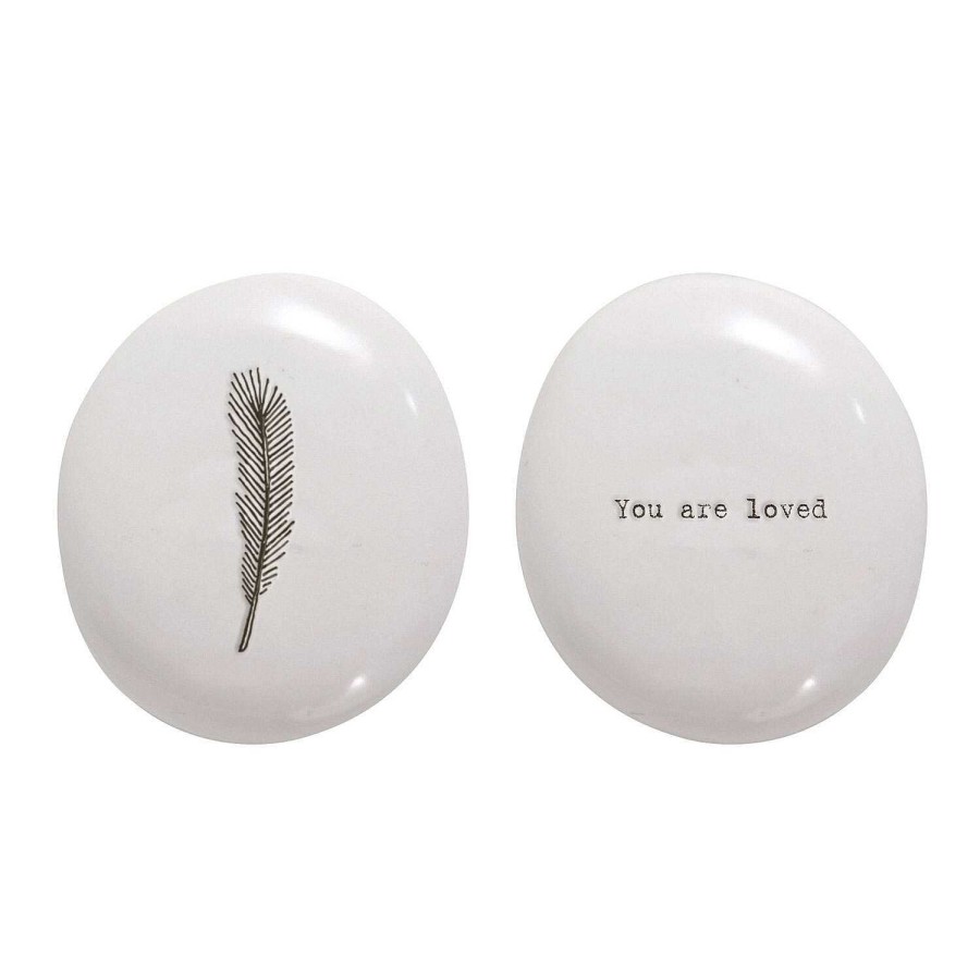 Wedding Favours | East of India East Of India 'You Are Loved' Porcelain Pebble