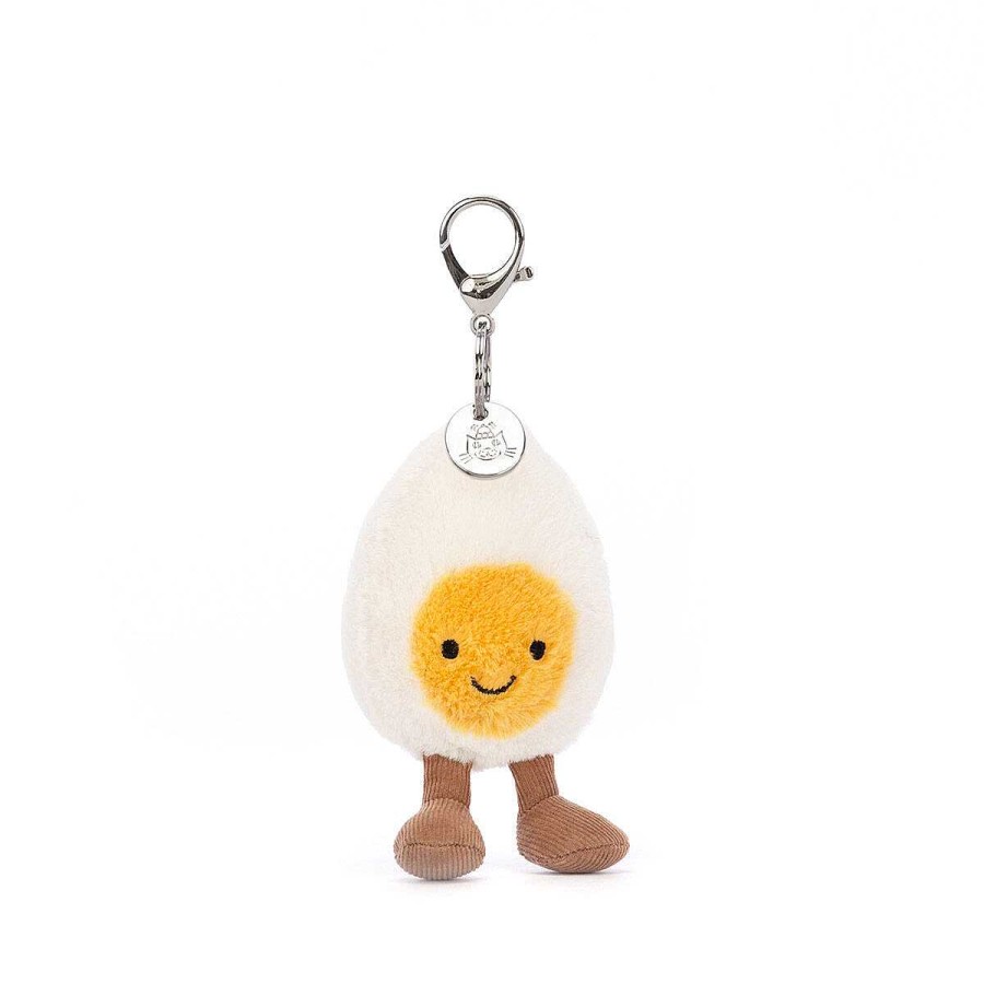 Keyrings & Bag Charms | Jellycat Jellycat Amuseable Happy Boiled Egg Bag Charm