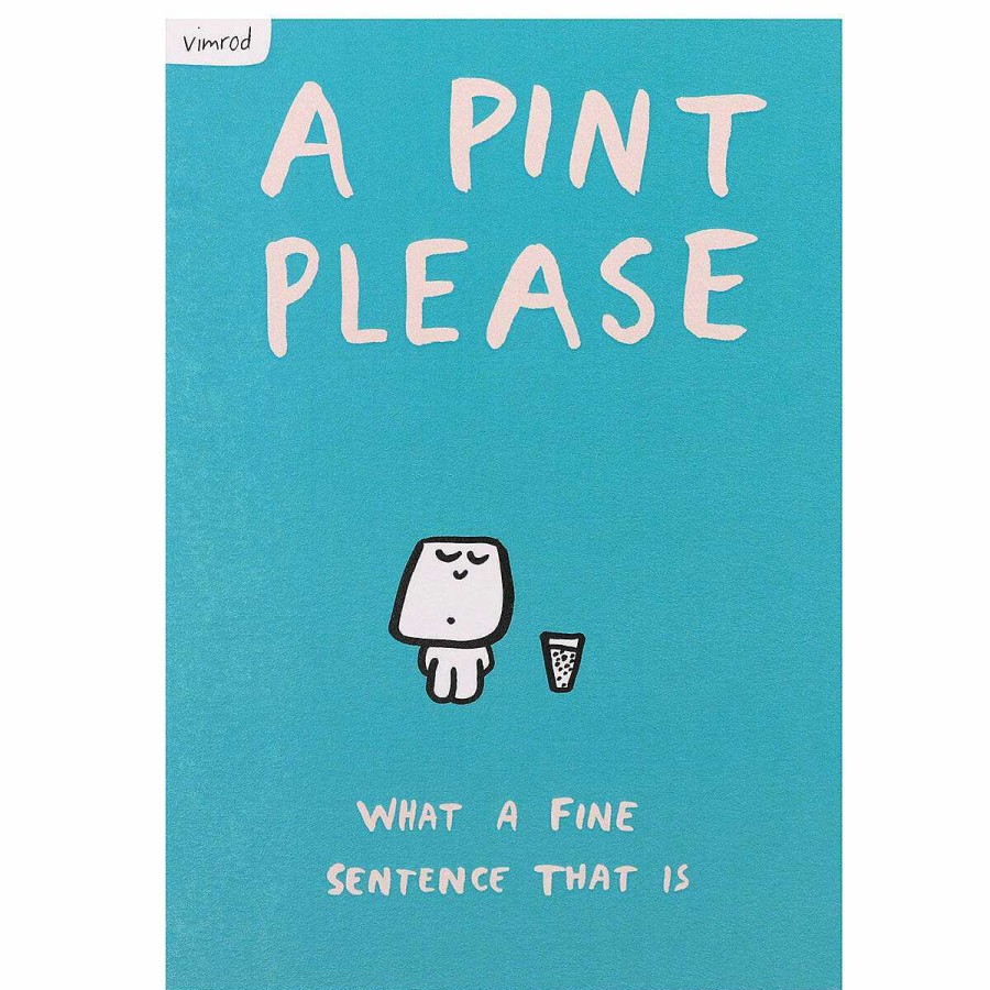 Typographic Cards | Vimrod Vimrod Pint Please Greetings Card