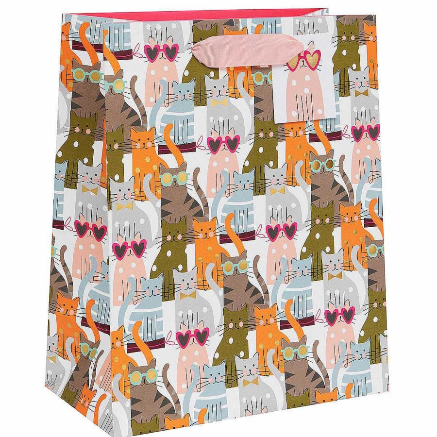 Large Gift Bags | Glick Glick Cats Large Gift Bag