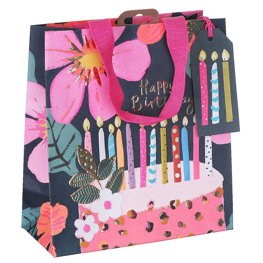 Medium Gift Bags | Glick Glick Paper Salad Birthday Candles Medium Gift Bag