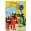 Cards | Alljoy Design Alljoy Design Animals Party Paper Cut Art Birthday Card