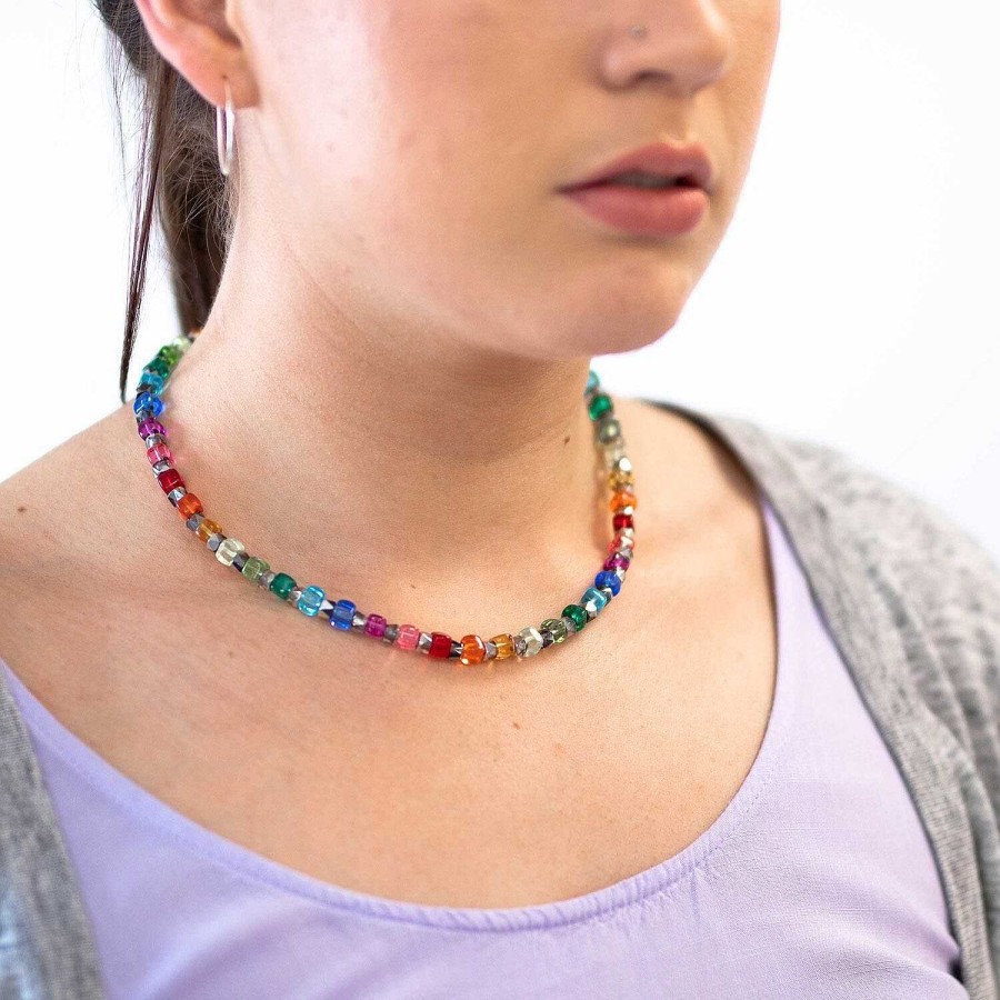 Necklaces | Carrie Elspeth Carrie Elspeth Rainbow Sparkle Full Necklace