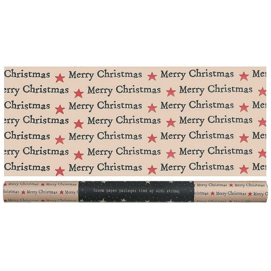 Wrapping Paper | East of India East Of India 'Merry Christmas' Roll Of Kraft Paper