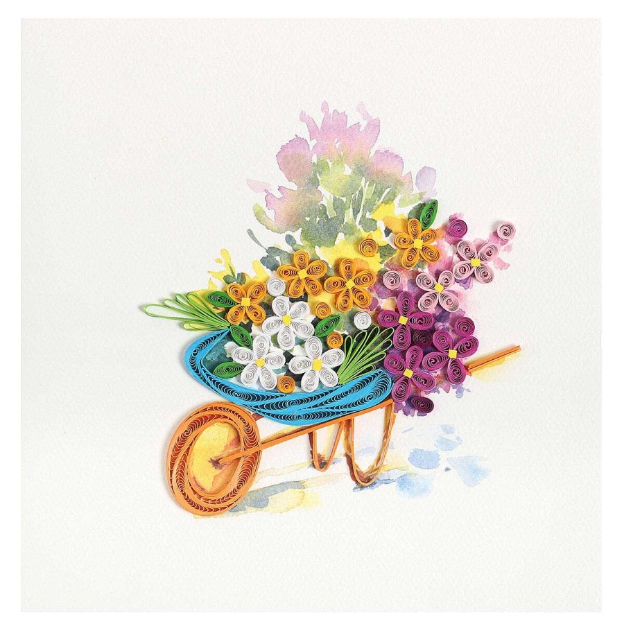 Quilling Cards | Origamo Origamo Quilling 'Flower Wheelbarrow' Card