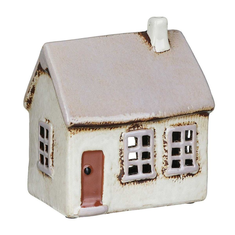 Candle Accessories | Village Pottery Village Pottery Light Grey House Tealight Holder