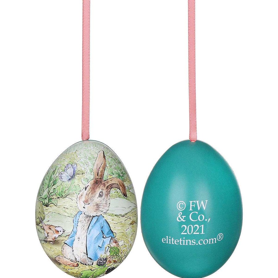 Storage Tins | Peter Rabbit Peter Rabbit Assorted Mini Hanging Egg-Shaped Tin