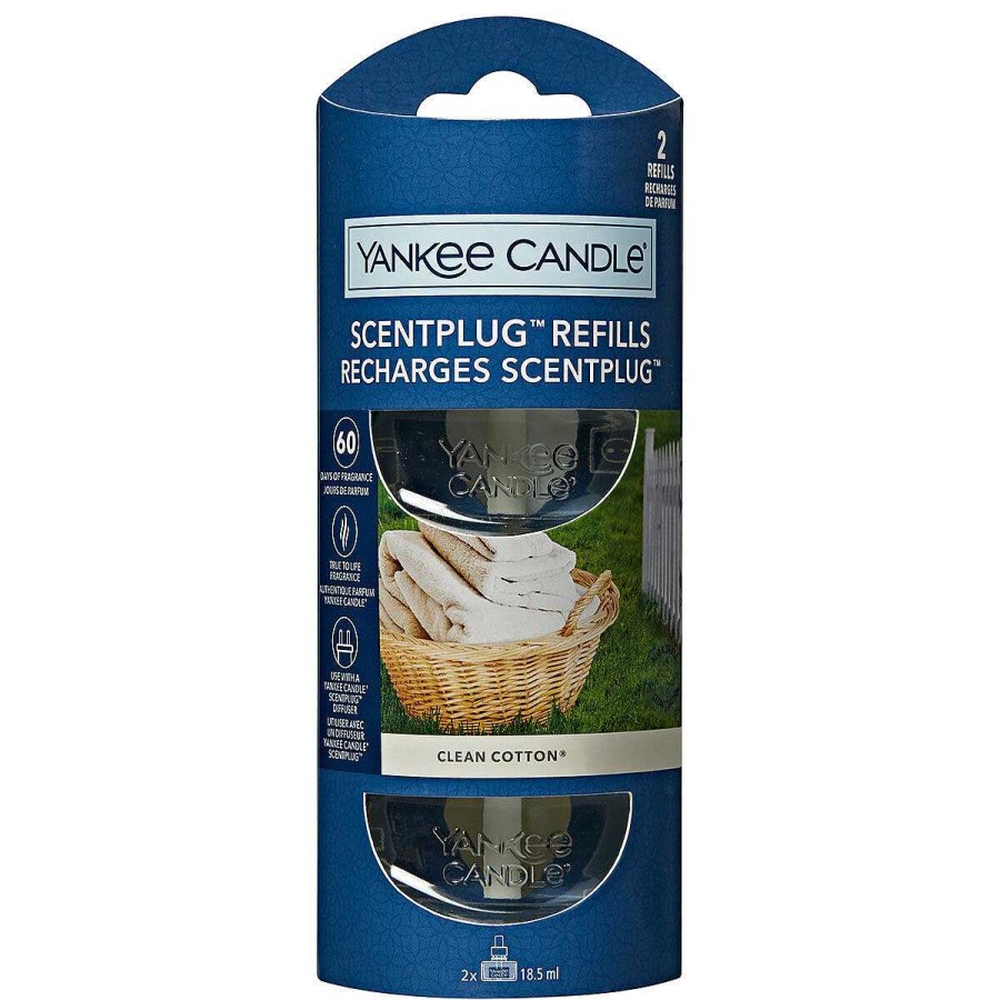 Other Home Fragrance | Yankee Candle Yankee Candle Clean Cotton Scent Plug Refill Twin Pack