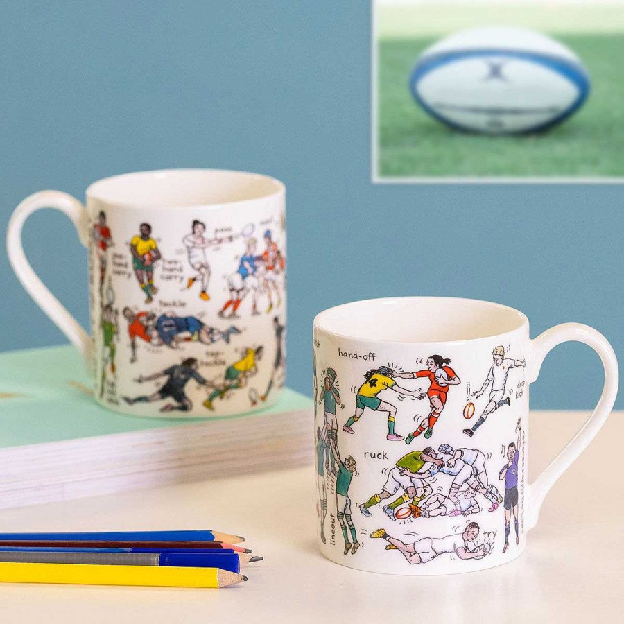 Dad | McLaggan Smith Mclaggan Smith Picturemaps The Art Of Rugby 350Ml Mug