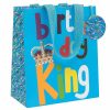 Medium Gift Bags | Glick Glick Paper Salad Birthday King Medium Birthday Gift Bag