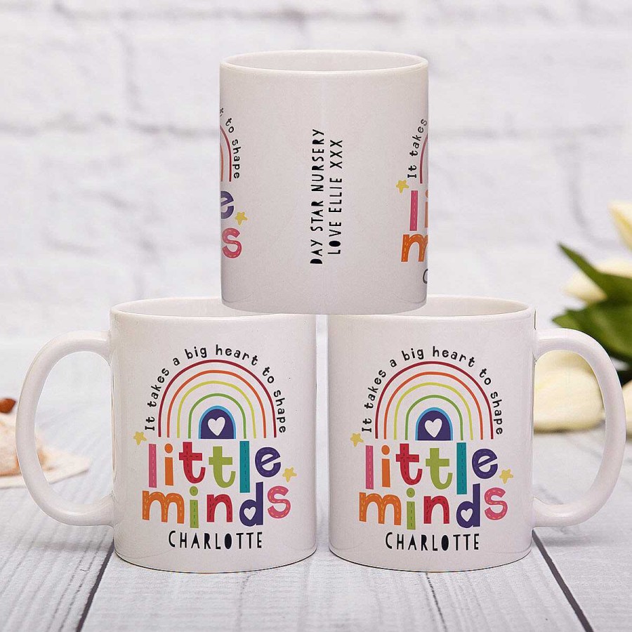 Personalised Gifts | Temptation Gifts Personalised Teacher 'Shape Little Minds' Ceramic Mug