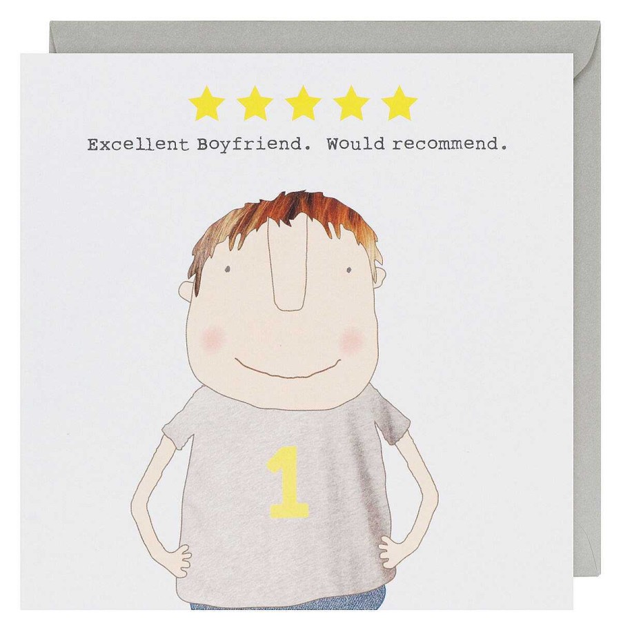 Romantic Cards | Rosie Made A Thing Rosie Made A Thing Five Star Boyfriend Greetings Card