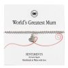 Bracelets | Carrie Elspeth Carrie Elspeth World'S Greatest Mum Sentiment Bracelet