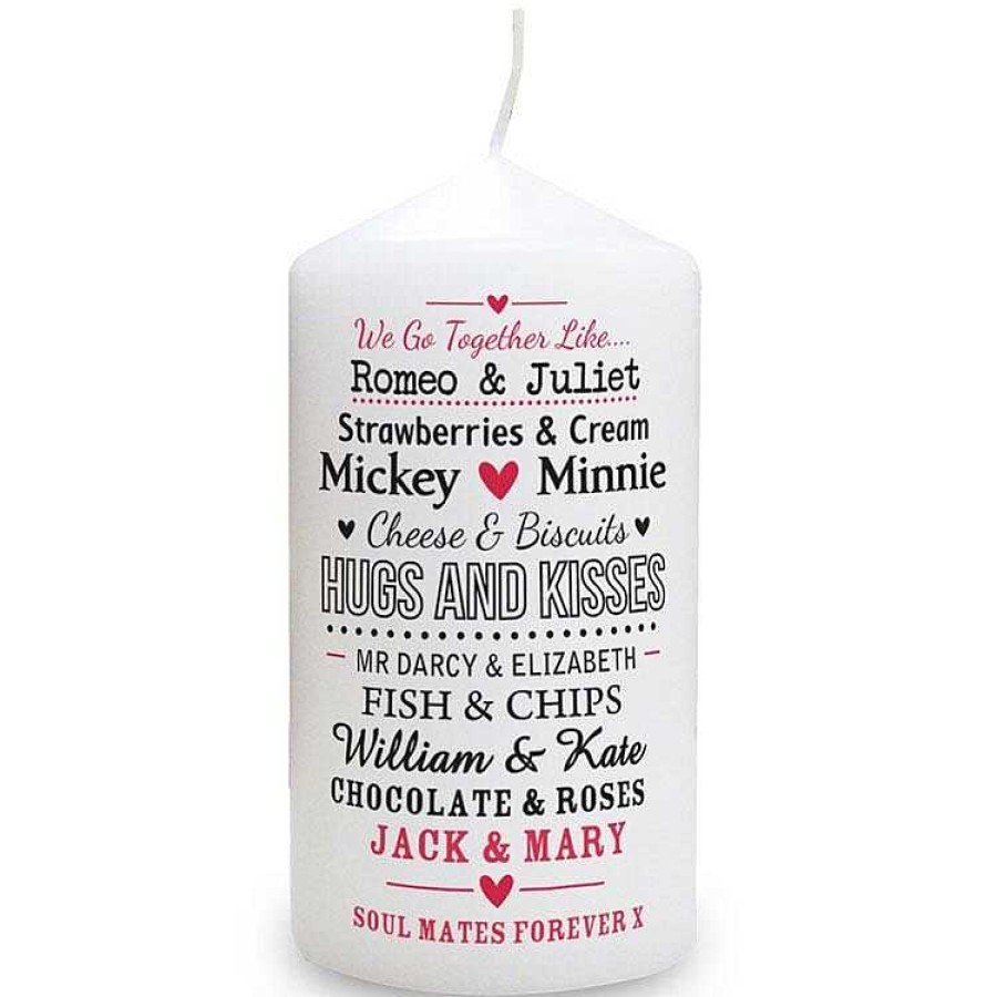 Mr & Mrs Gifts | Temptation Gifts Personalised Couple'S Candle