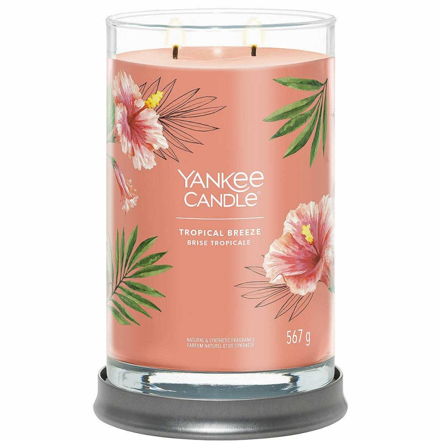 Glass Candles | Yankee Candle Yankee Candle Tropical Breeze Signature Large Tumbler Candle