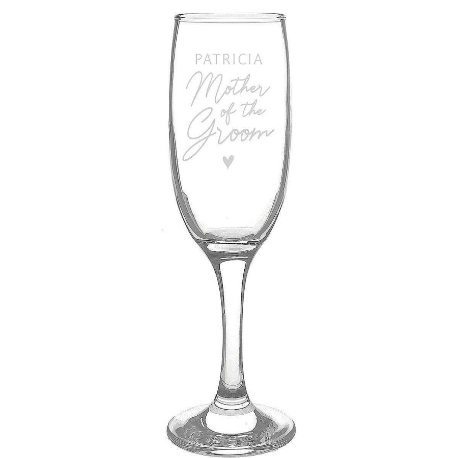 Personalised / Experience | Temptation Gifts Personalised Mother Of The Groom Flute Glass