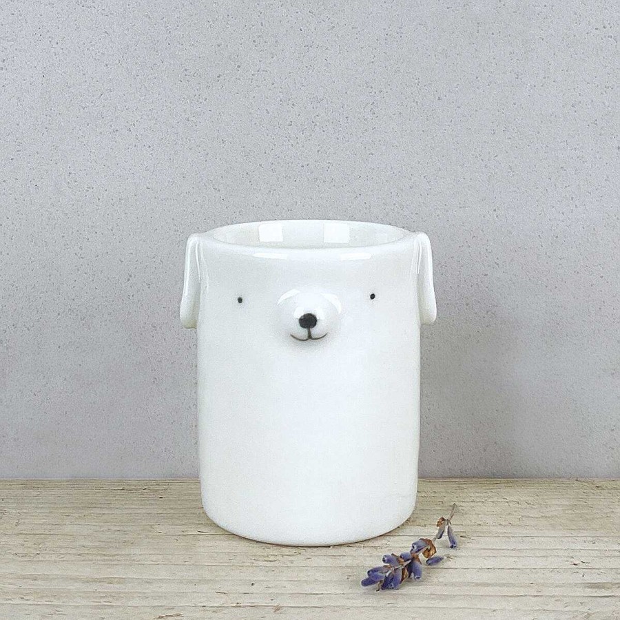 Flower Vases | East of India East Of India Round Animal Dog Plant Pot