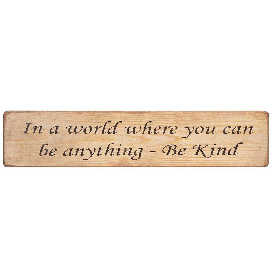 Son | Austin Sloan Austin Sloan 'Be Anything Be Kind' Long Natural Wooden Sign