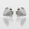 For Bridesmaids | Equilibrium Equilibrium Silver Plated Te Amo Two Halves Heart Stud Earrings