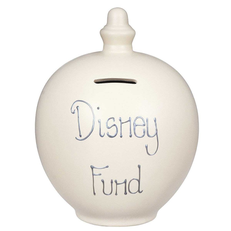 Money Pots | Temptation Temptation 'Disney Fund' Silver On Cream Money Pot