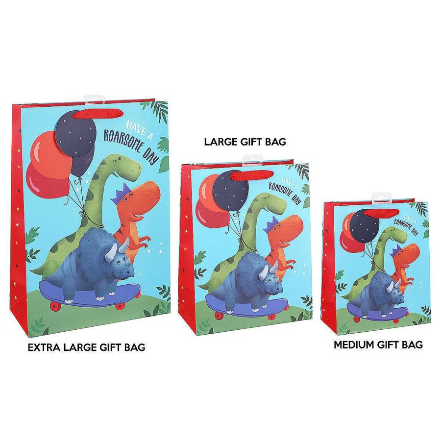 Medium Gift Bags | Eurowrap Eurowrap Dinosaurs Medium Gift Bag