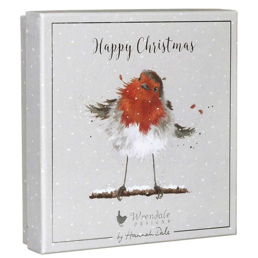 Christmas | Wrendale Wrendale 'Christmas Robin' Set Of 8 Luxury Boxed Christmas Cards