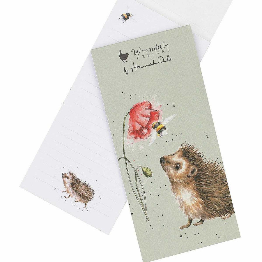 Magnetic Fridge Pads | Wrendale Wrendale 'Busy As A Bee' Hedgehog Magnetic Shopping Pad