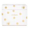 Kitchen Stationery | Kate Spade New York Kate Spade New York Gold Dot With Script Recipe Box