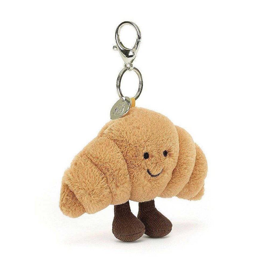 Keyrings & Bag Charms | Jellycat Jellycat Amuseable Croissant Bag Charm