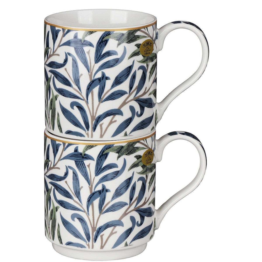 Kitchenware | William Morris William Morris Willow Bough Set Of 2 Stacking Mugs