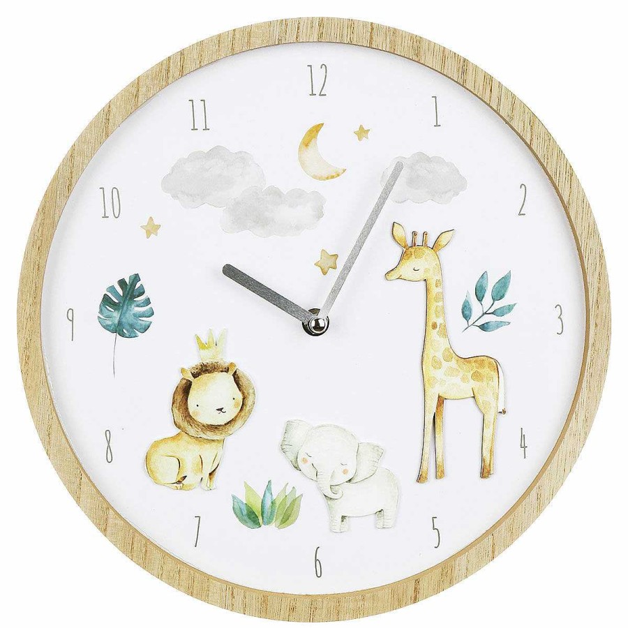 Clocks & Alarms | Temptation Gifts Little Moments Safari 30Cm Wall Clock