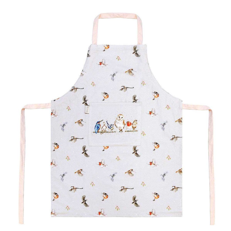 Aprons | Wrendale Wrendale Feathered Friends Double Oven Glove, Tea Towel And Apron Set