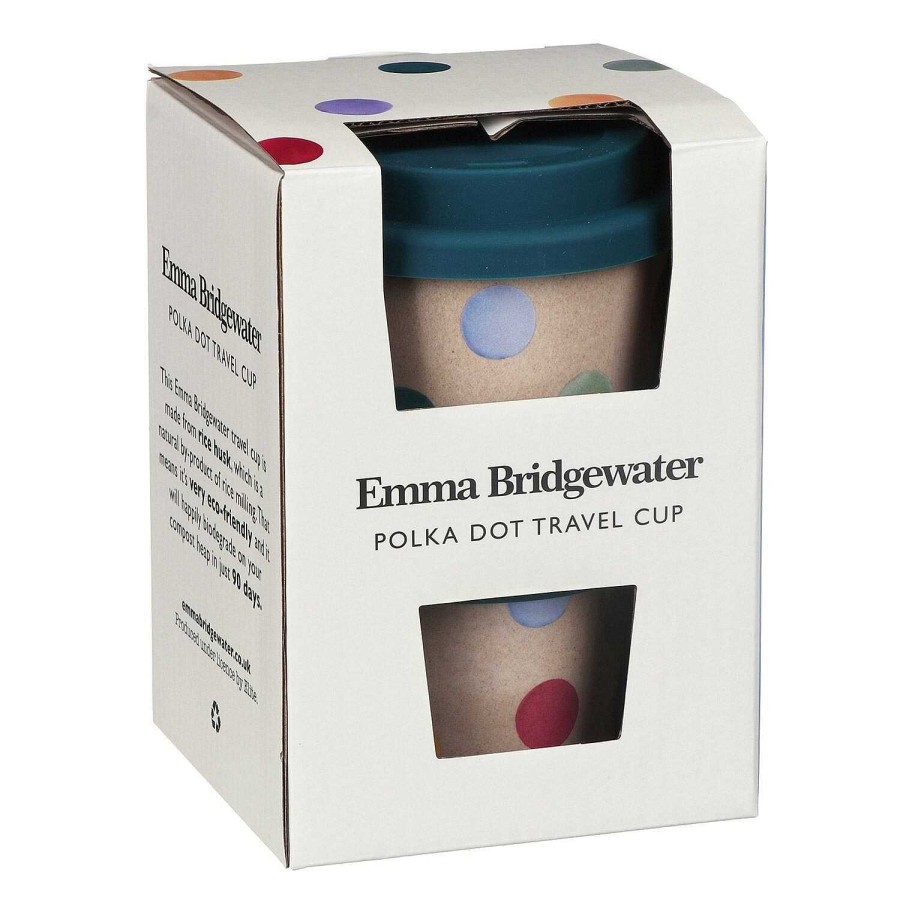 Travel Mugs | Emma Bridgewater Emma Bridgewater Polka Dot Rice Husk Travel Cup