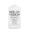 Mr & Mrs Gifts | Temptation Gifts Personalised Mr And Mrs Candle