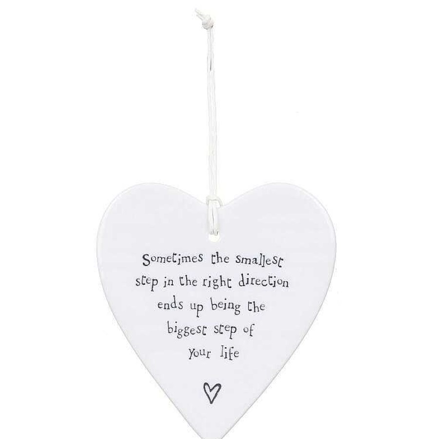 Keepsake Gifts | East of India East Of India The Smallest Step Hanging Porcelain Heart