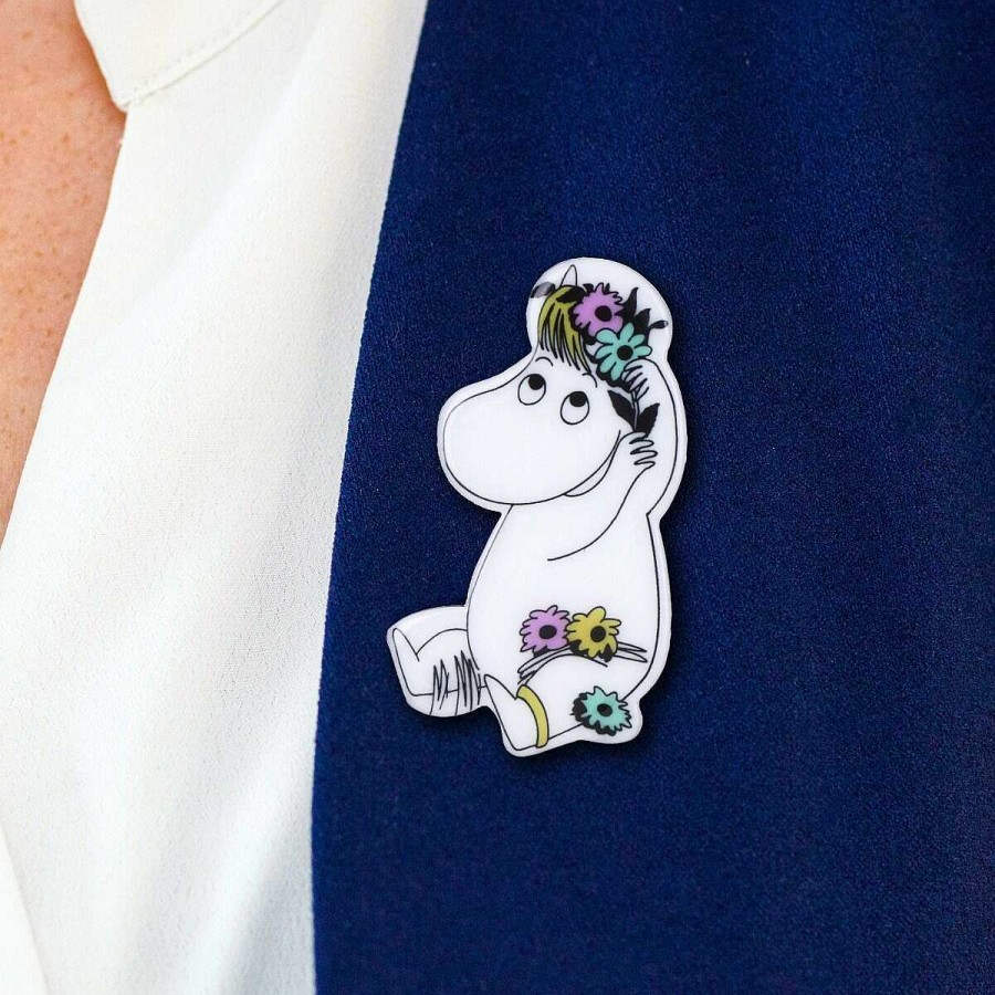 Brooches & Pin Badges | House Of Disaster House Of Disaster Moomin Snorkmaiden Acrylic Brooch