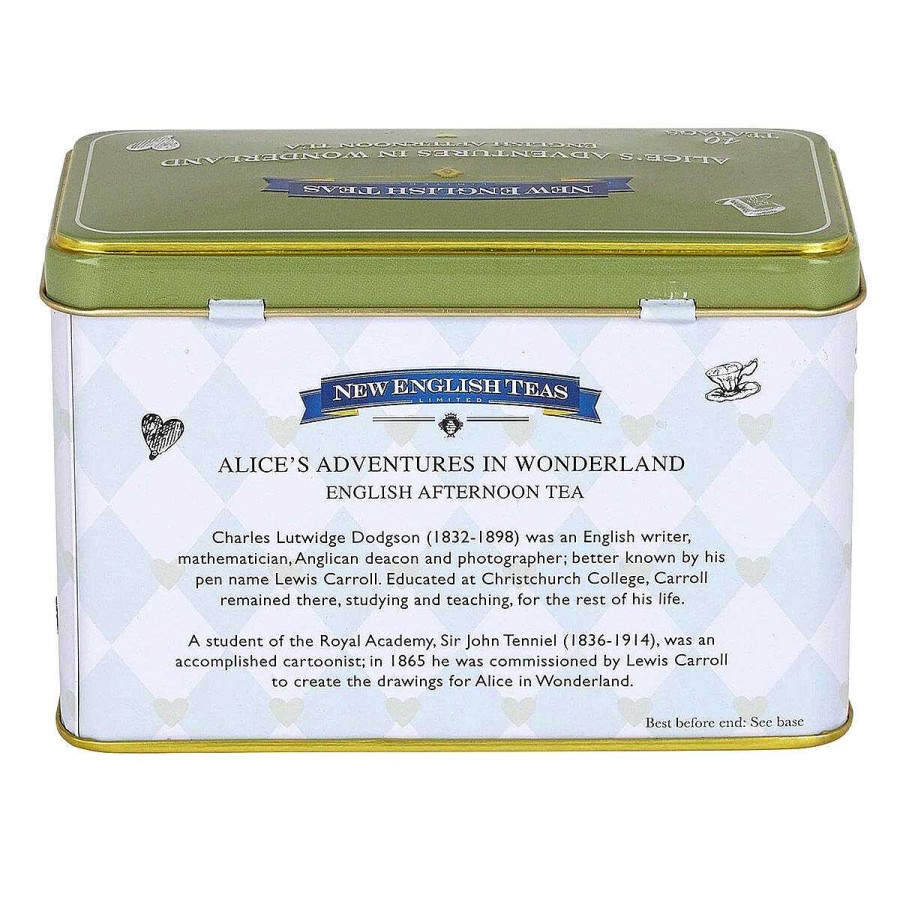 Tea | New English Teas New English Teas Alice In Wonderland Tea Tin With 40 English Breakfast Tea Bags