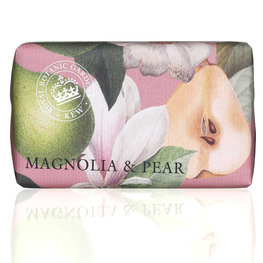 Pampering | The English Soap Company The English Soap Company Magnolia & Pear Luxury Shea Butter Soap 240G