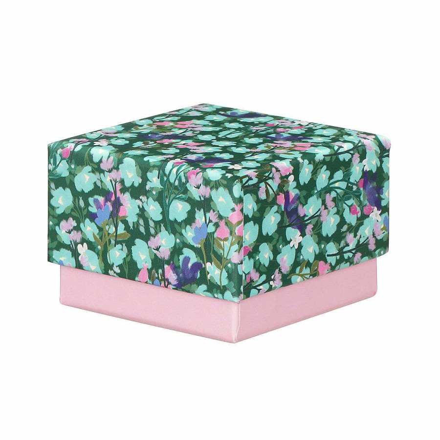 Gift Boxes | Glick Glick Green Floral Meadow Small Gift Box