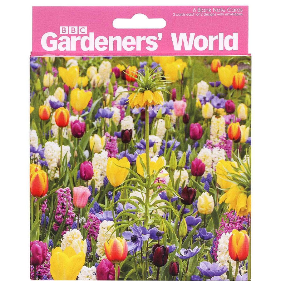 Photographic Cards | BBC Bbc Gardeners' World Tulips & Sunrise Set Of 6 Blank Notecards