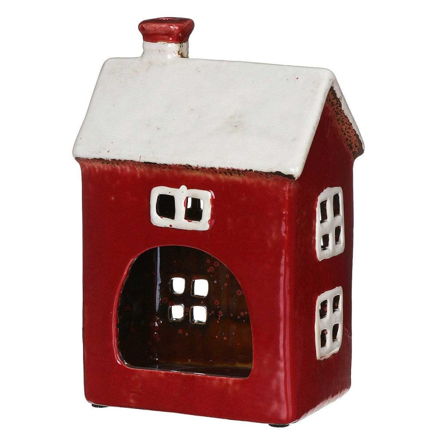 Candle Accessories | Village Pottery Village Pottery Red Heart House Tealight Holder