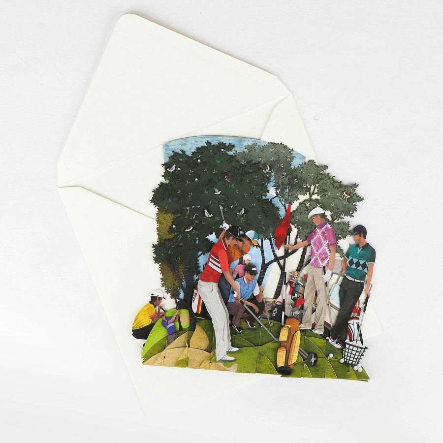 Cards For Him | Me & McQ Me & Mcq "Golf World" 3D Greetings Card