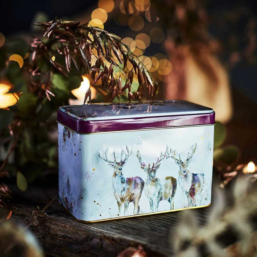 Tea | New English Teas New English Teas Three King'S Stags Tea Tin With 40 English Breakfast Tea Bags