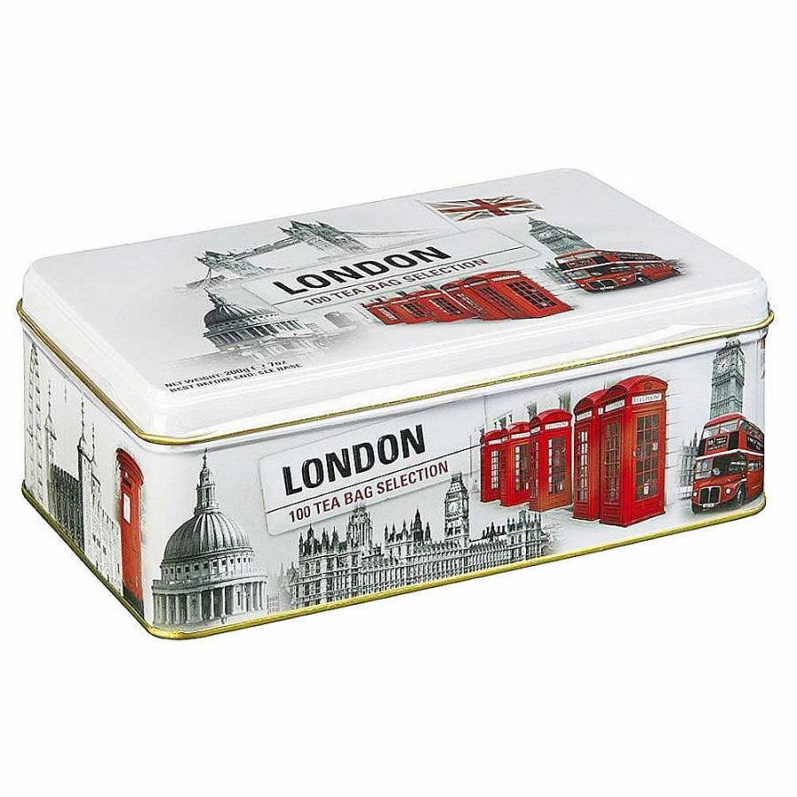 Tea | New English Teas New English Teas London Scenes Tea Selection Tin With A 100 Tea Bags Selection