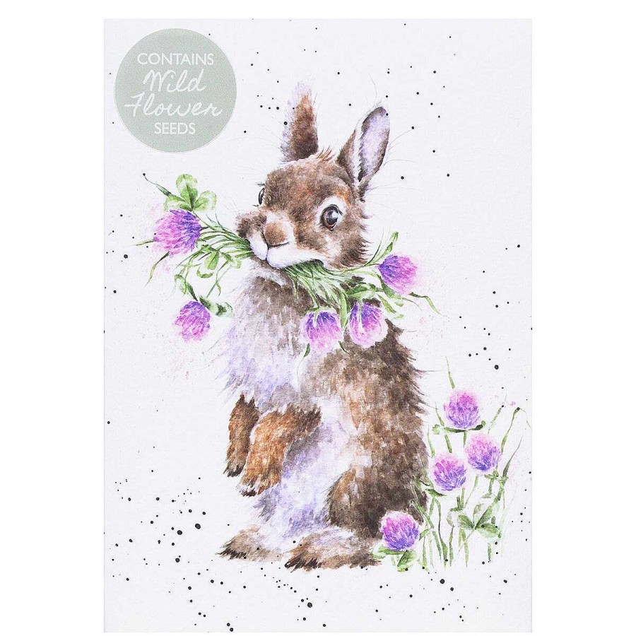 Seed Cards | Wrendale Wrendale 'Head Clover Heels' Rabbit Seed Card