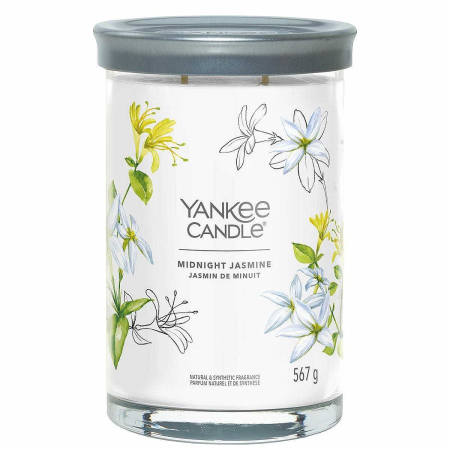 Glass Candles | Yankee Candle Yankee Candle Midnight Jasmine Signature Large Tumbler Candle