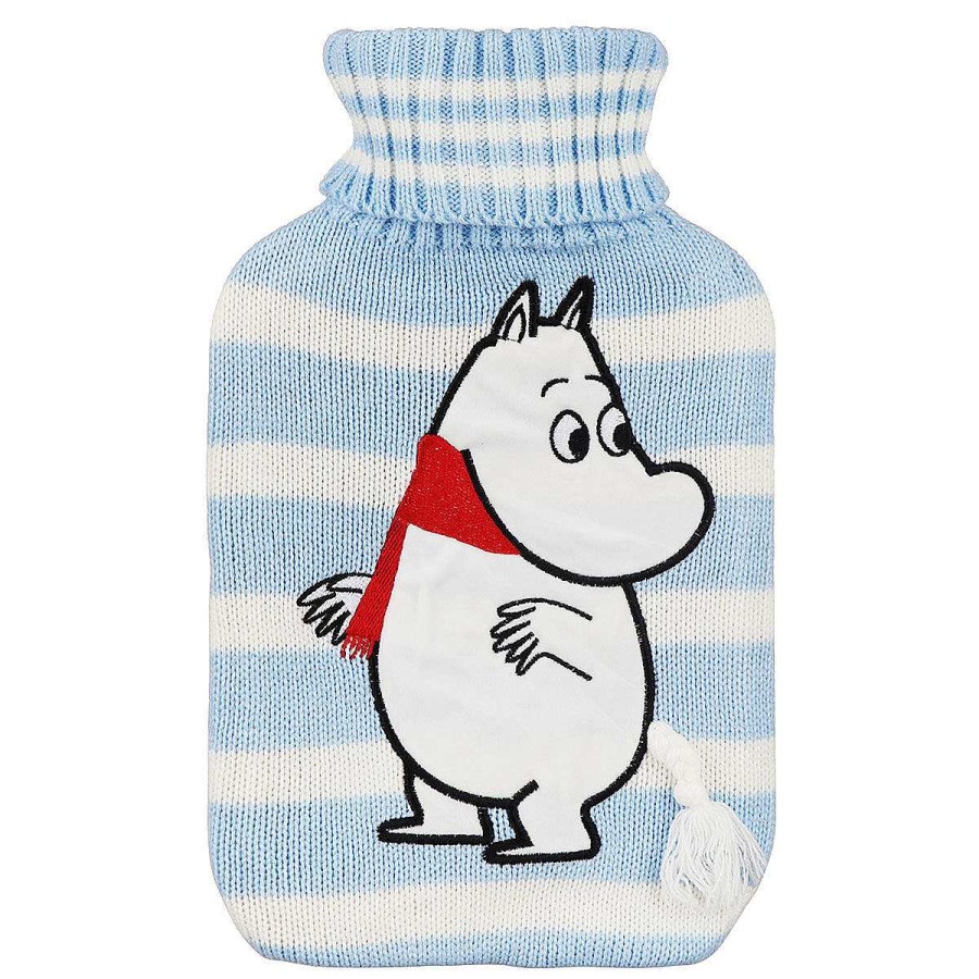 Warmers | House Of Disaster House Of Disaster Moomin Blue Stripey Moomintroll Hot Water Bottle