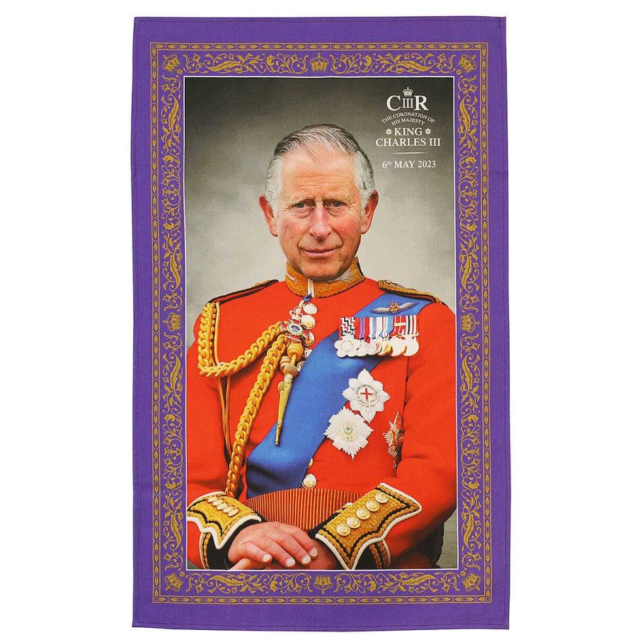 Tea Towels | Temptation Gifts King Charles Iii Coronation Tea Towel